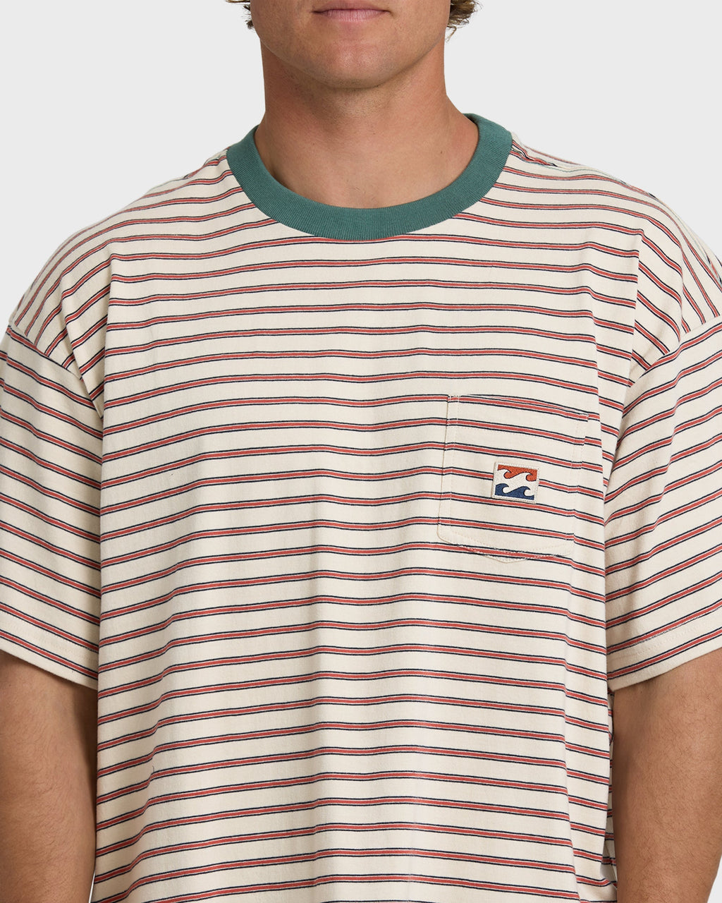 Baxter Crew Short Sleeve T-Shirt - Oatmeal