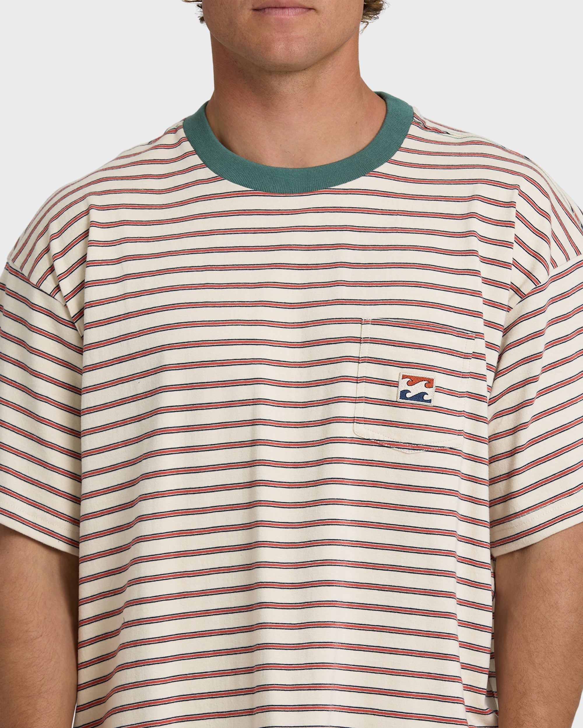Baxter Crew Short Sleeve T-Shirt - Oatmeal