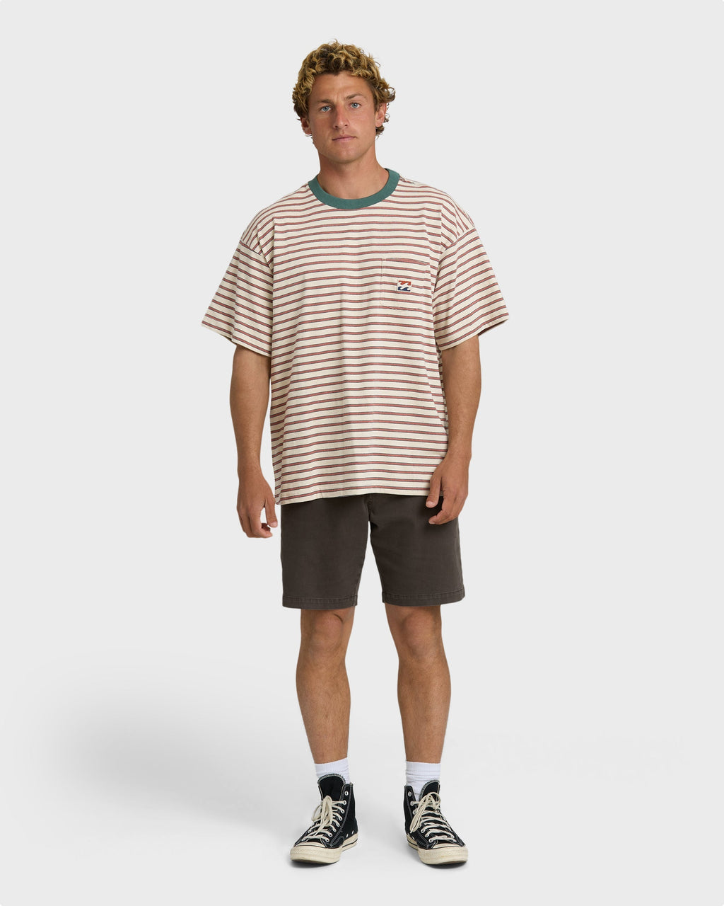 Baxter Crew Short Sleeve T-Shirt - Oatmeal