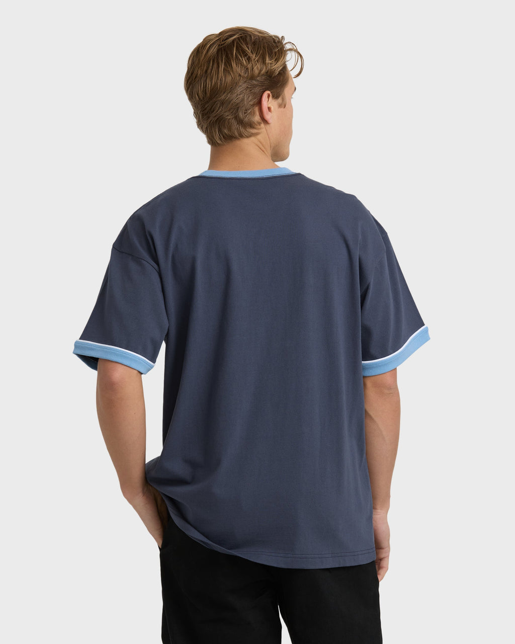 Spec Ringer Short Sleeve T-Shirt - Vintage Navy