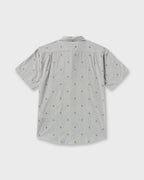 All Day Jacquard Short Sleeve Shirt - Silver
