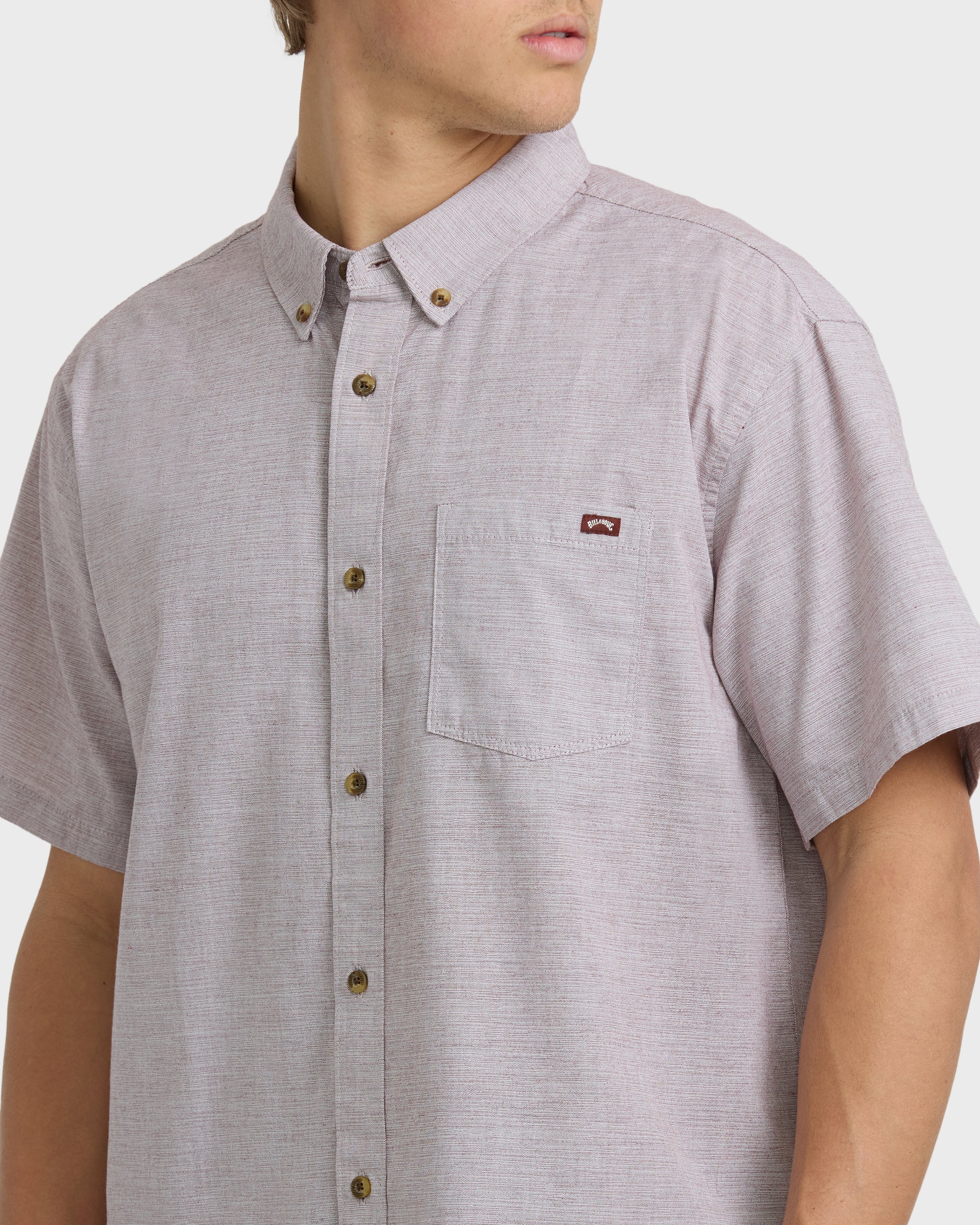 All Day Short Sleeve Shirt - Plum