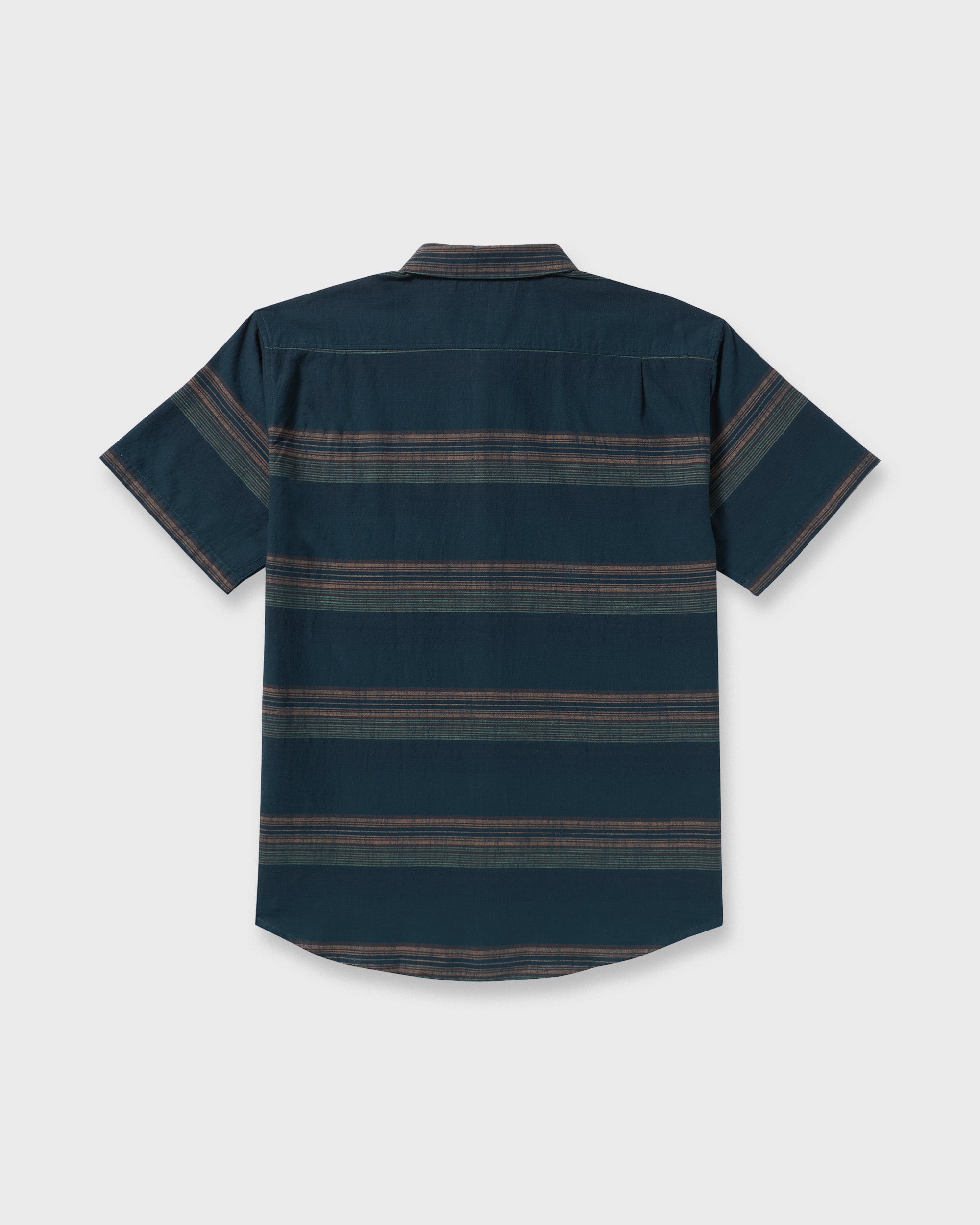 All Day Stripe Short Sleeve Shirt - Midnight