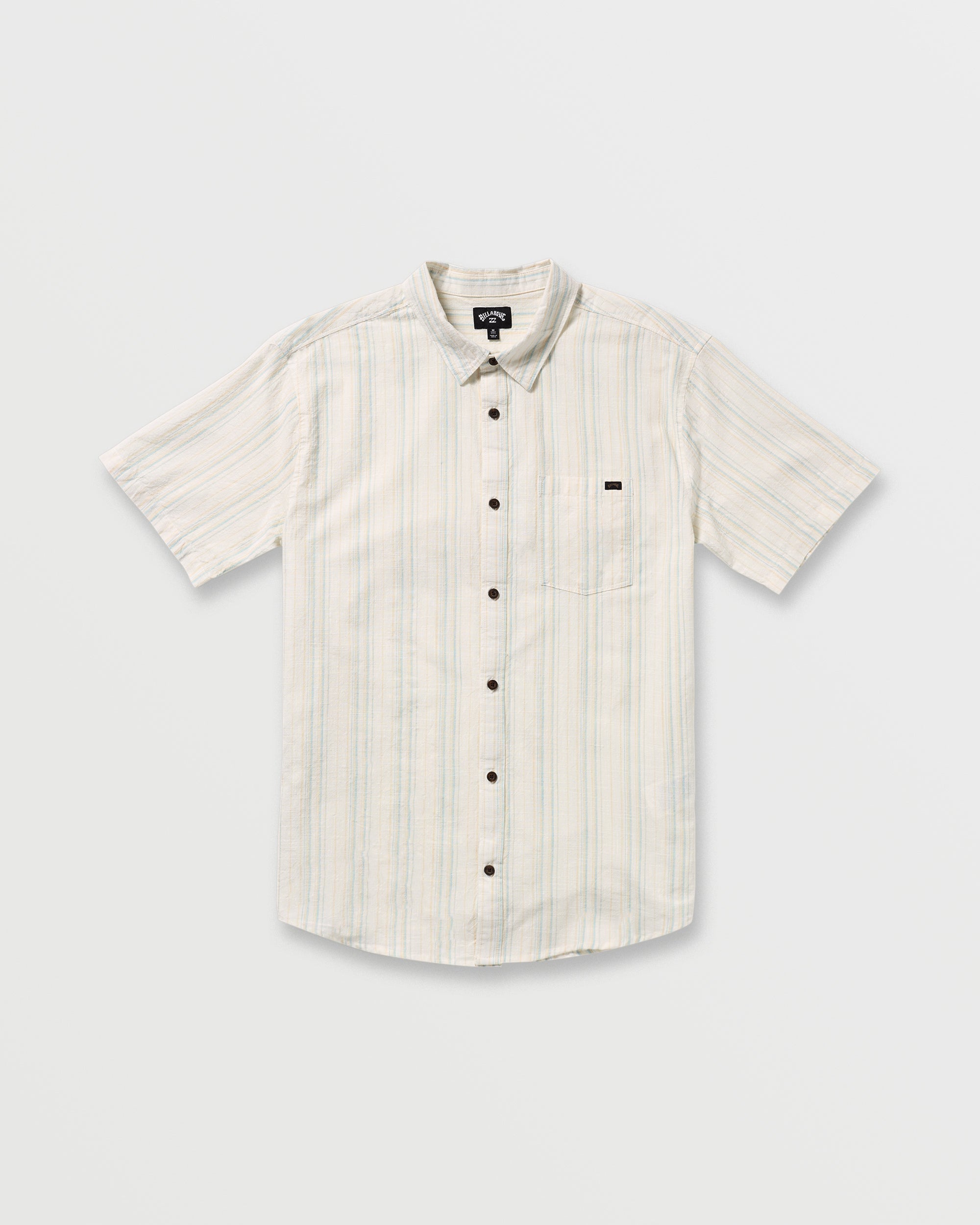 All Day Stripe Short Sleeve Shirt - Off White