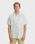 All Day Stripe Short Sleeve Shirt - Cream