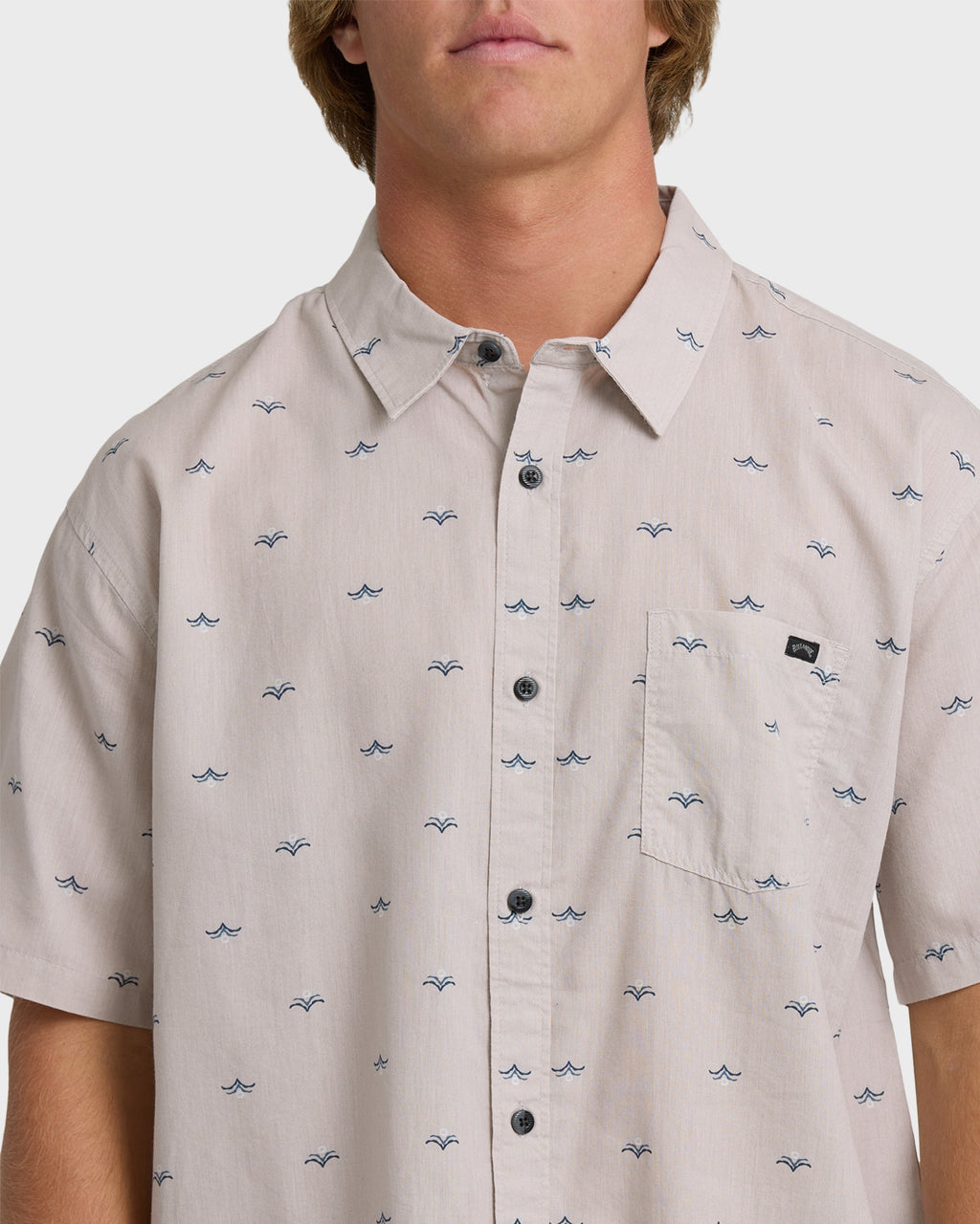 Sundays Mini Short Sleeve Woven Shirt - Ash Rose