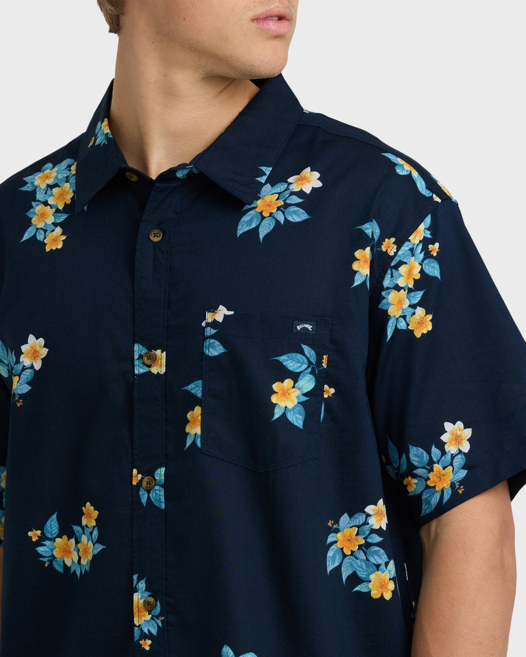 Sundays Mini Short Sleeve Woven Shirt - Navy