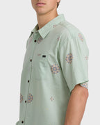 Sundays Mini Short Sleeve Woven Shirt - Seafoam