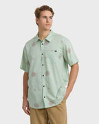 Sundays Mini Short Sleeve Woven Shirt - Seafoam