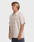 Sundays Jacquard Short Sleeve Woven Shirt - Ash