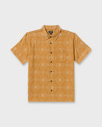 Sundays Jacquard Short Sleeve Woven Shirt - Golden Haze
