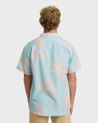Sundays Lounge Short Sleeve Woven Shirt - Corydalis Blue