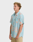 Sundays Lounge Short Sleeve Woven Shirt - Corydalis Blue