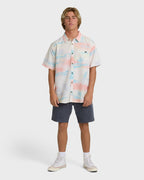 Sundays Lounge Short Sleeve Woven Shirt - Off White