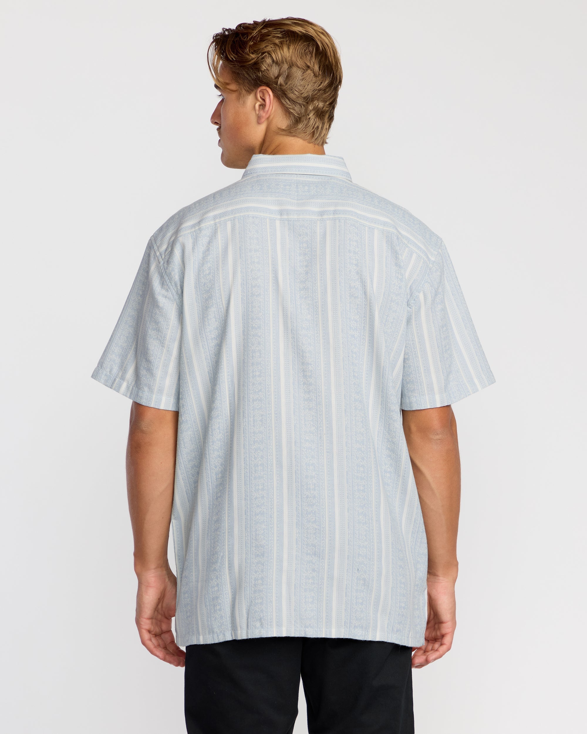 Sunshines Garage Short Sleeve Shirt - Stone Blue