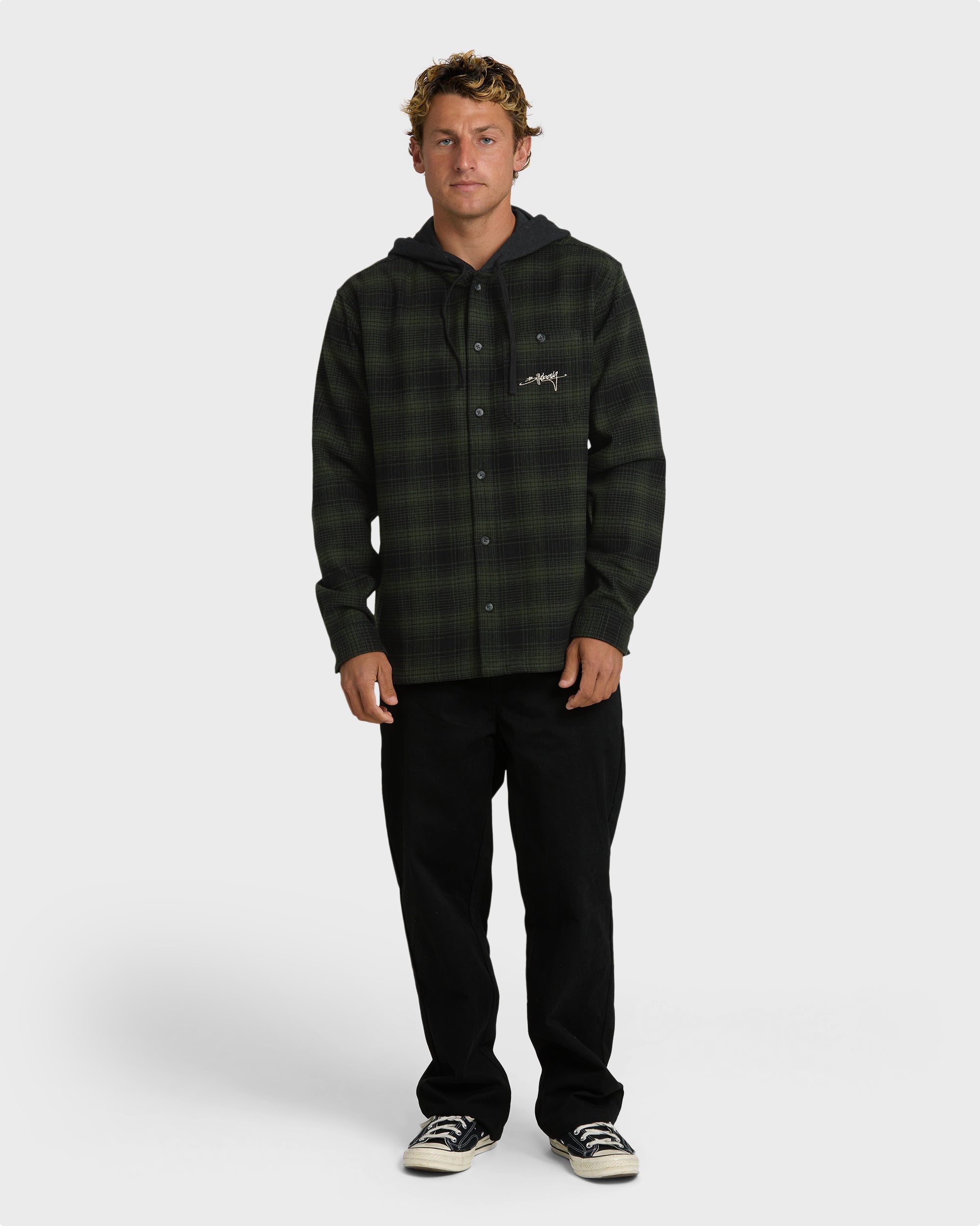 Baja Sur Flannel Shirt - Black