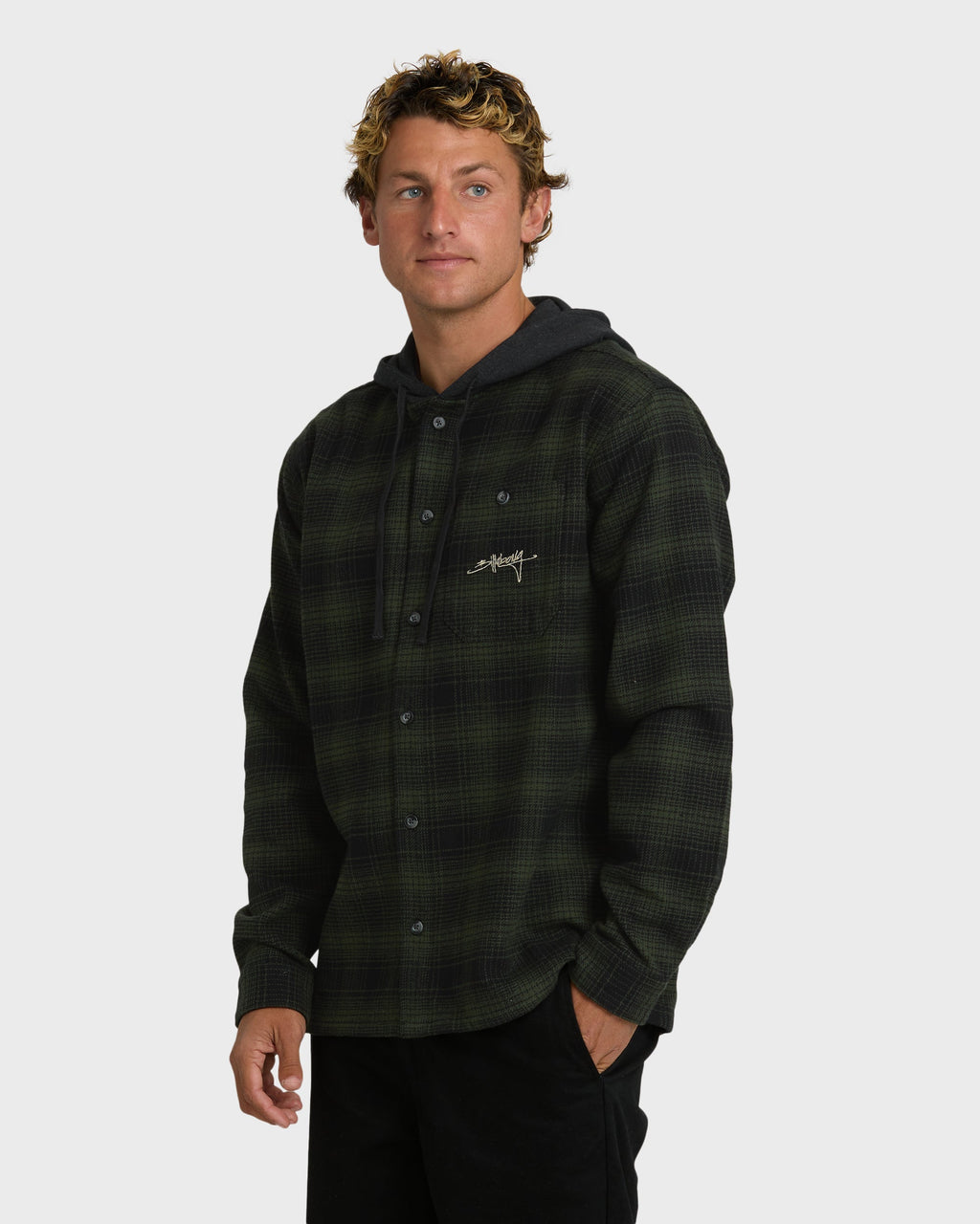 Baja Sur Flannel Shirt - Black