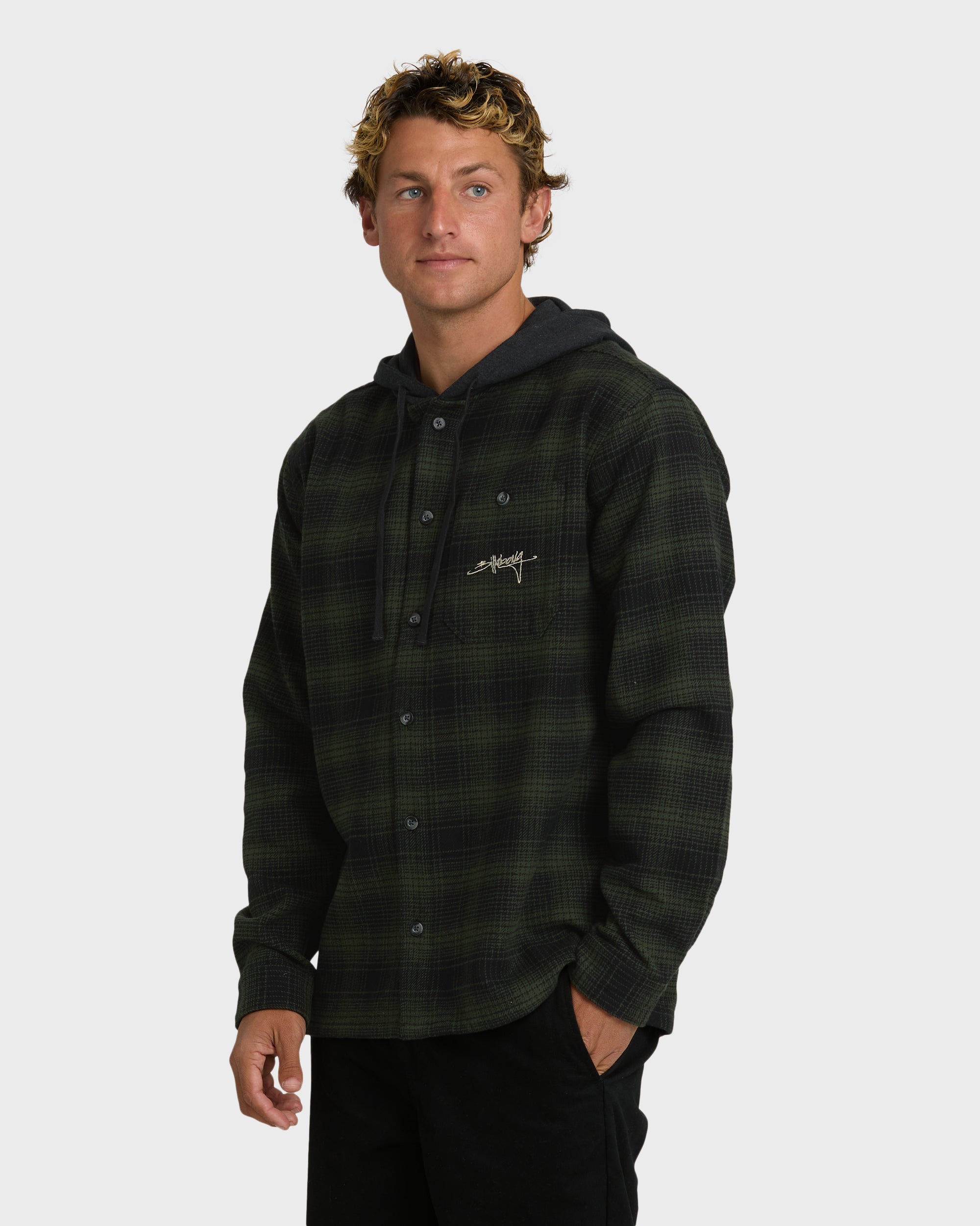 Baja Sur Flannel Shirt - Black