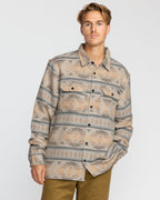 Offshore Jacquard Long Sleeve Flannel Shirt - Sand