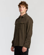 Austin Garage Long Sleeve Shirt - Chocolate