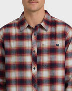 Coastline Long Sleeve Flannel Shirt - Plum