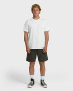 Larry Layback 19 Cord Shorts - Dark Gray