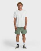 Larry Layback 19 Cord Shorts - Moss
