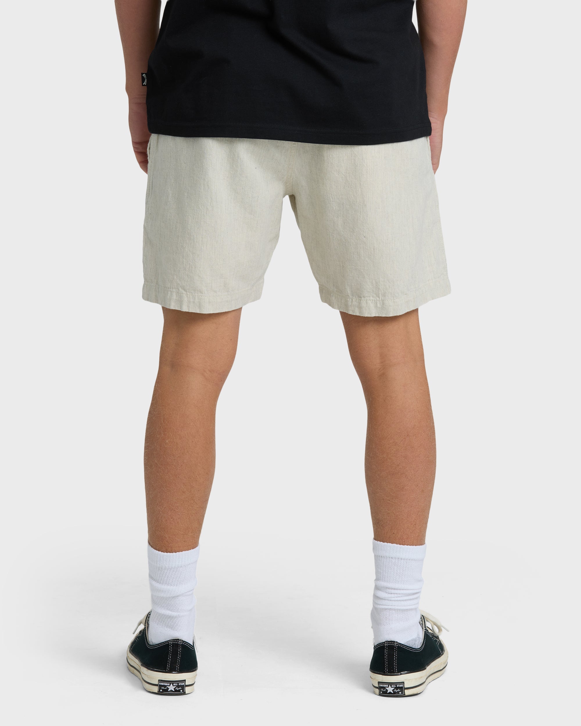 Sano Linen Elastic Shorts - Chino Heather
