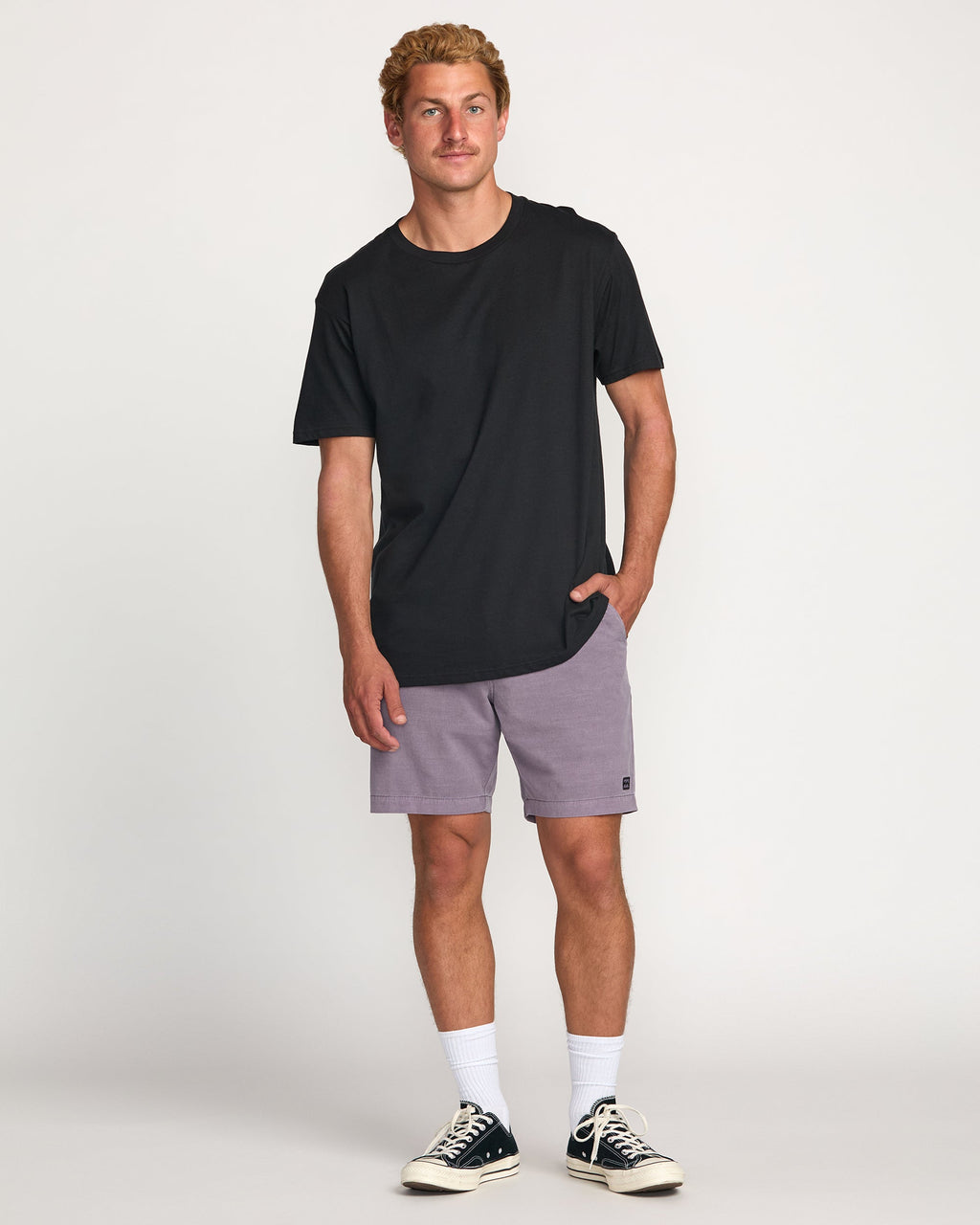 Crossfire Wave Wash Submersible 18 Hybrid Shorts - Light Purple
