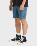 Crossfire Submersible 19 Hybrid Shorts - Blue Fog
