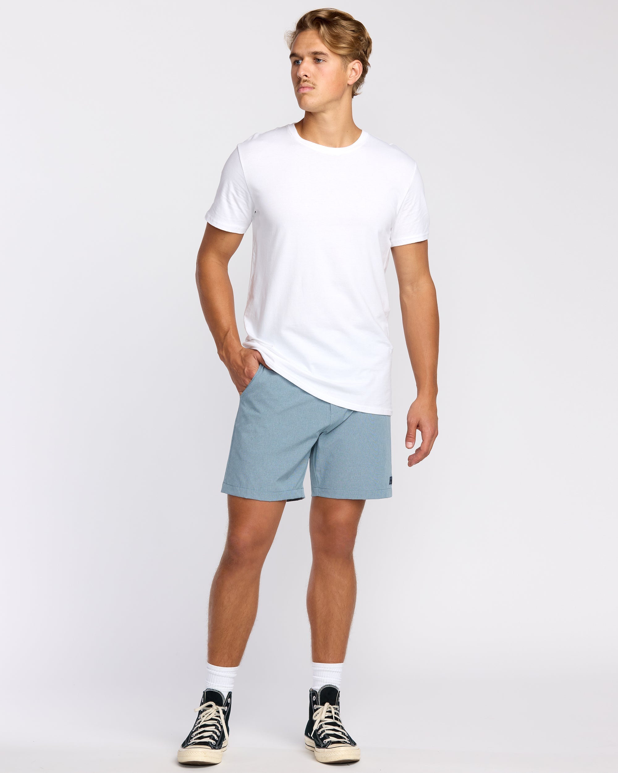 Crossfire Submersible 17 Hybrid Shorts - Slate Blue