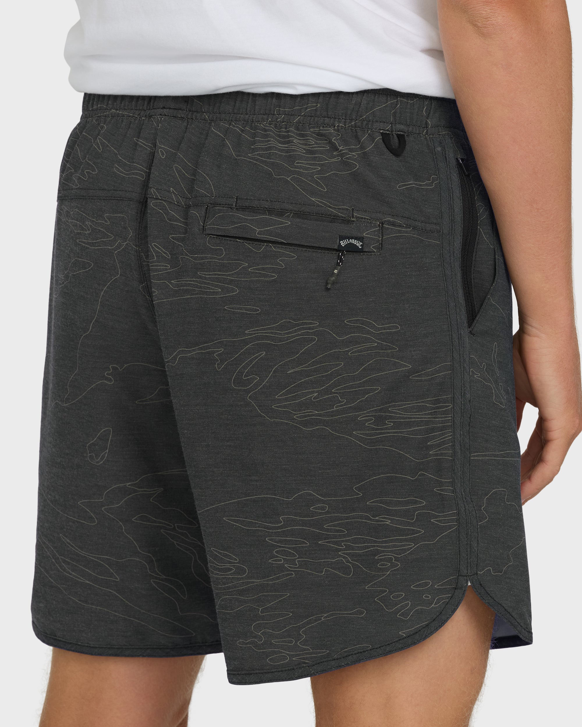 Surftrek Transit Elastic 17 Hybrid Shorts - Black Camo