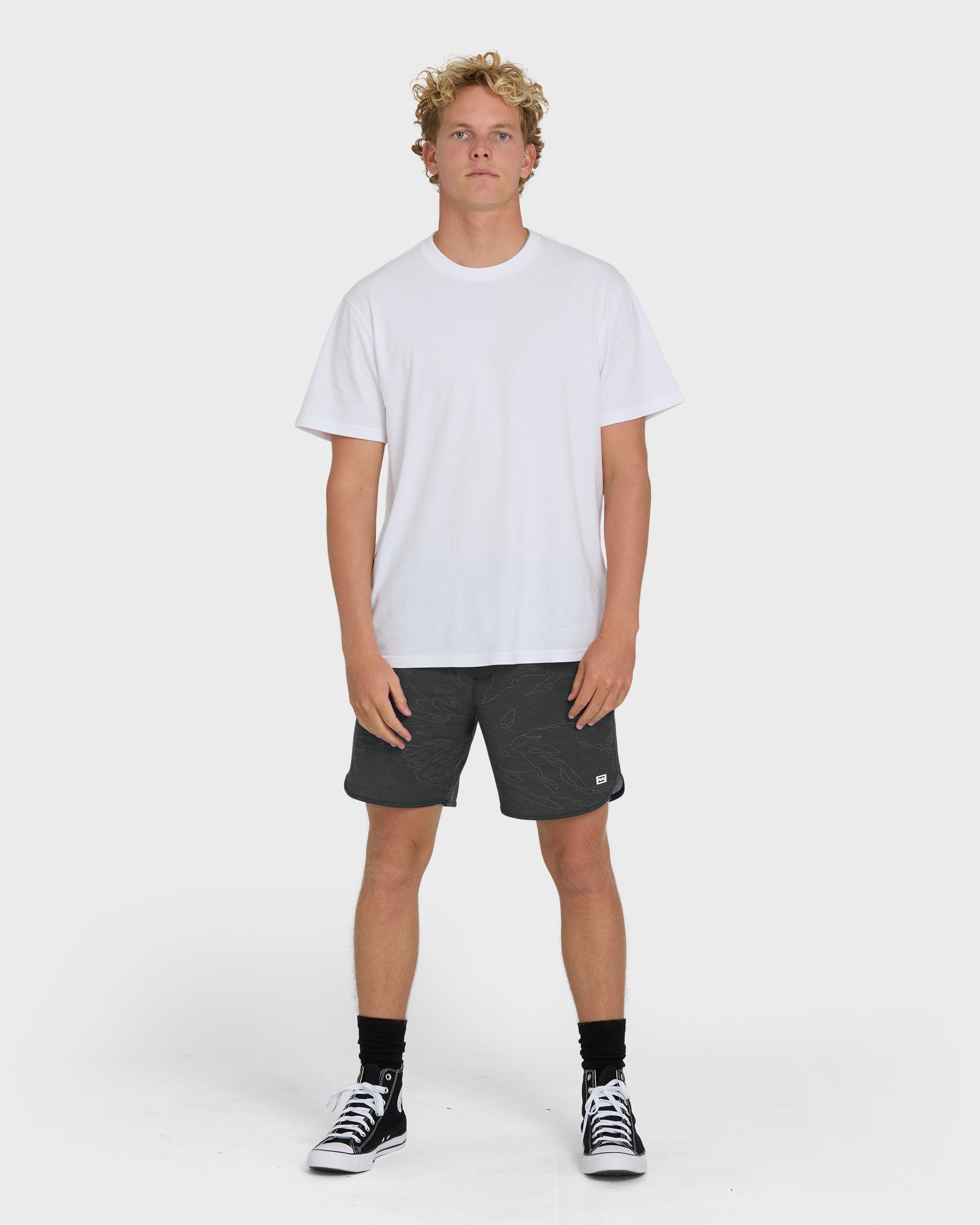 Surftrek Transit Elastic 17 Hybrid Shorts - Black Camo