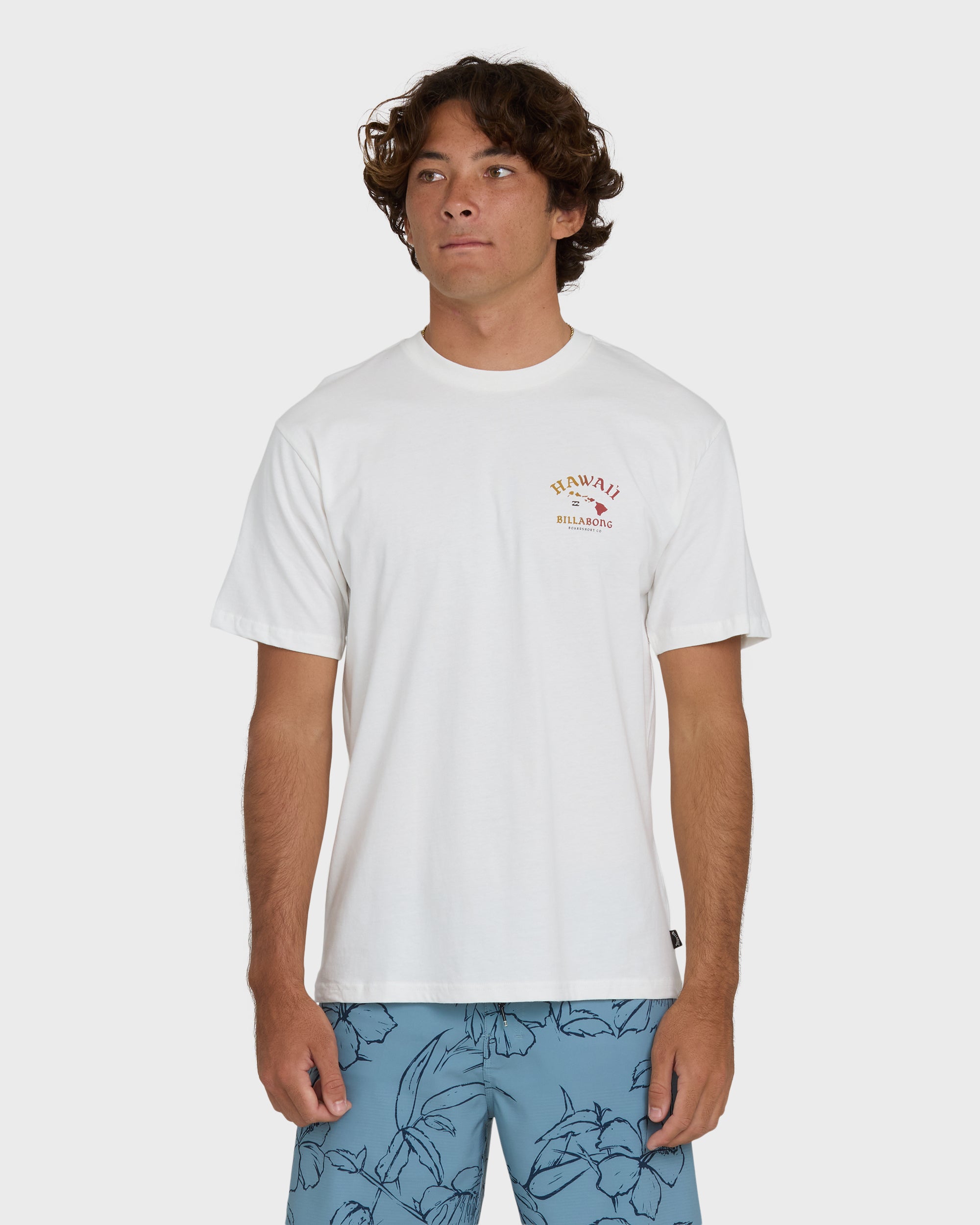 Island Chain Hawaii Regular Short Sleeve Tee - Off White