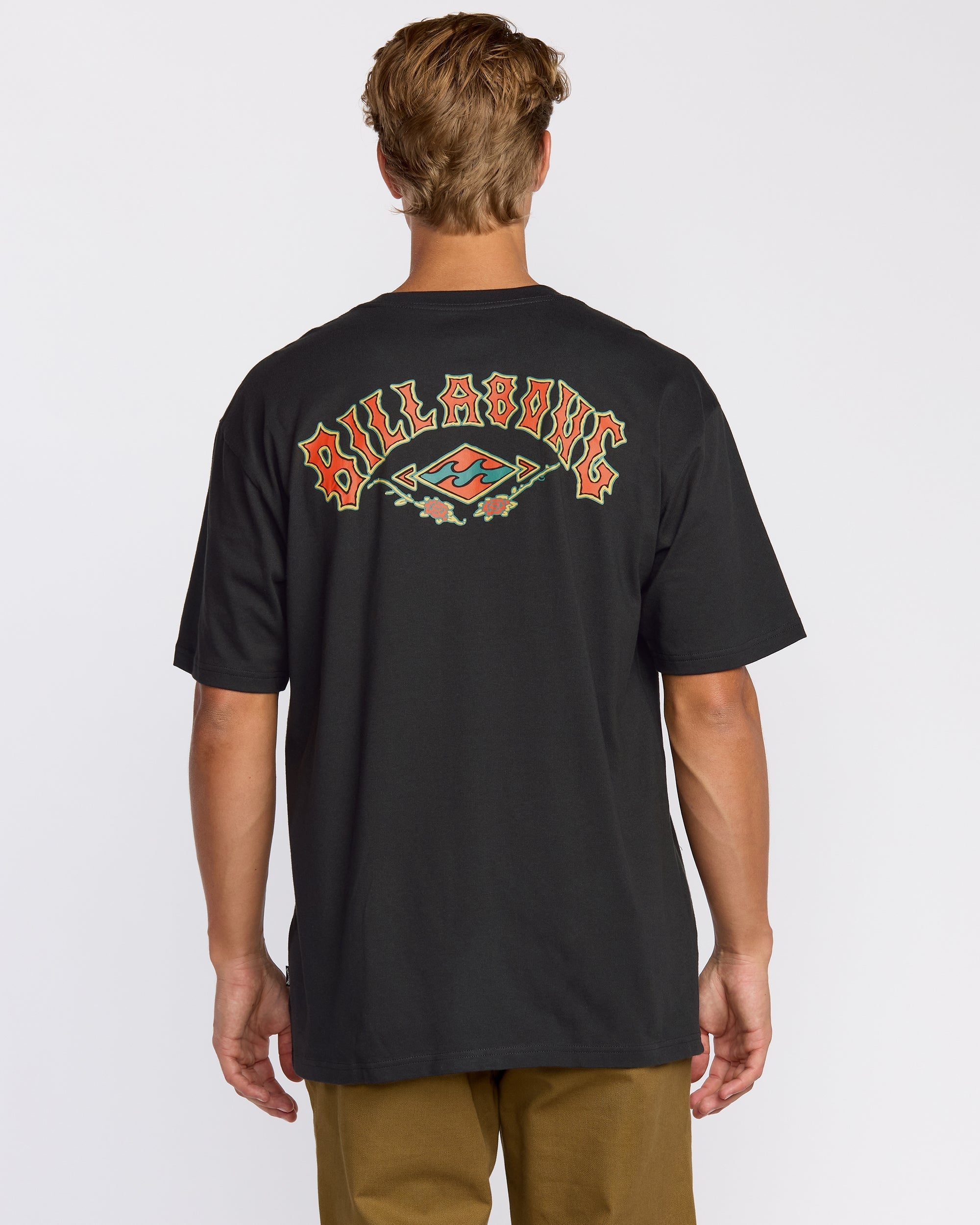 Rose Arch Regular Short Sleeve T-Shirt - Washed Black