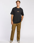 Rose Arch Regular Short Sleeve T-Shirt - Washed Black