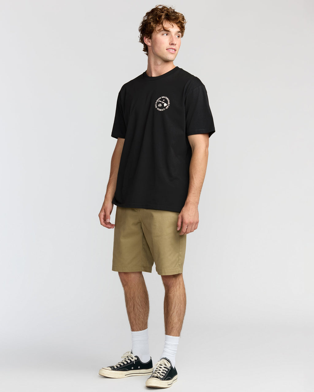Aloha Island Hi Regular Short Sleeve T-Shirt - Washed Black