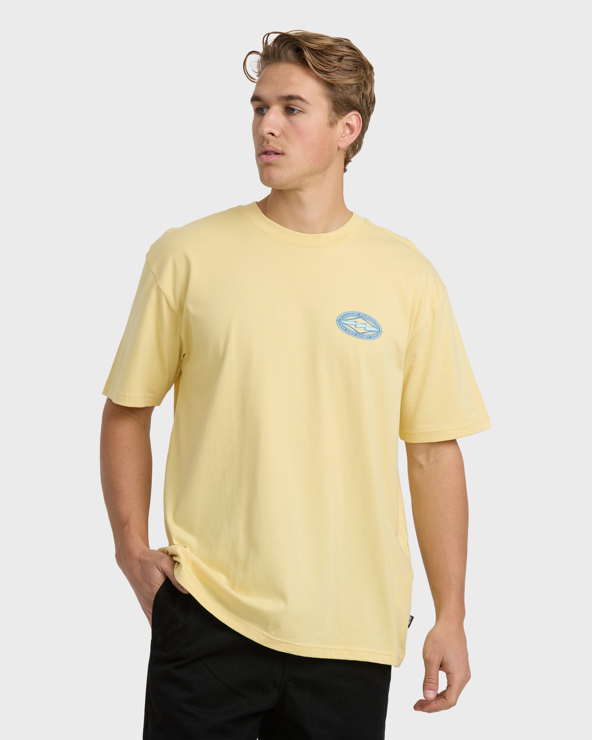 Rotor Diamond Regular Short Sleeve T-Shirt - Golden Yellow