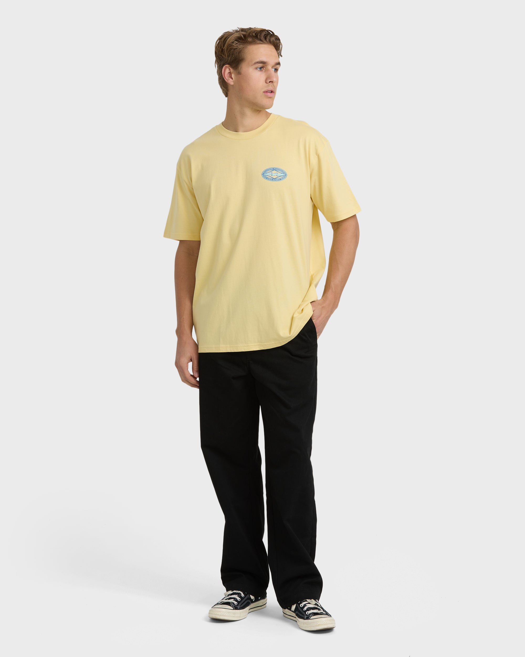 Rotor Diamond Regular Short Sleeve T-Shirt - Golden Yellow