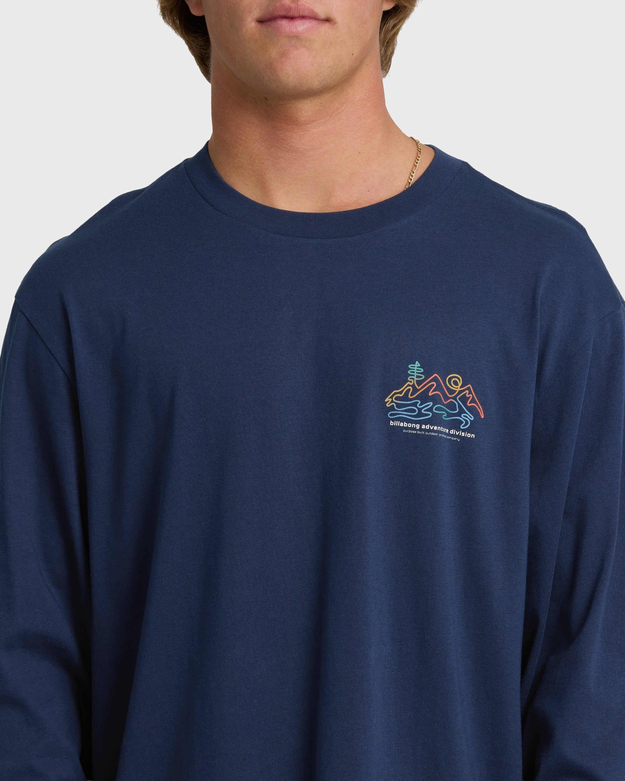 Range Adiv Premium Long Sleeve T-Shirt - Dark Blue