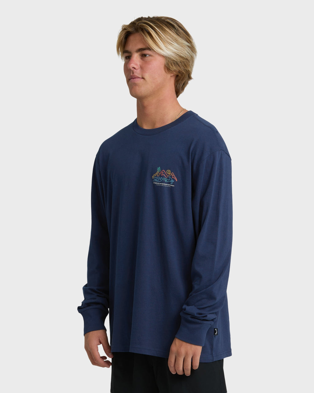 Range Adiv Premium Long Sleeve T-Shirt - Dark Blue