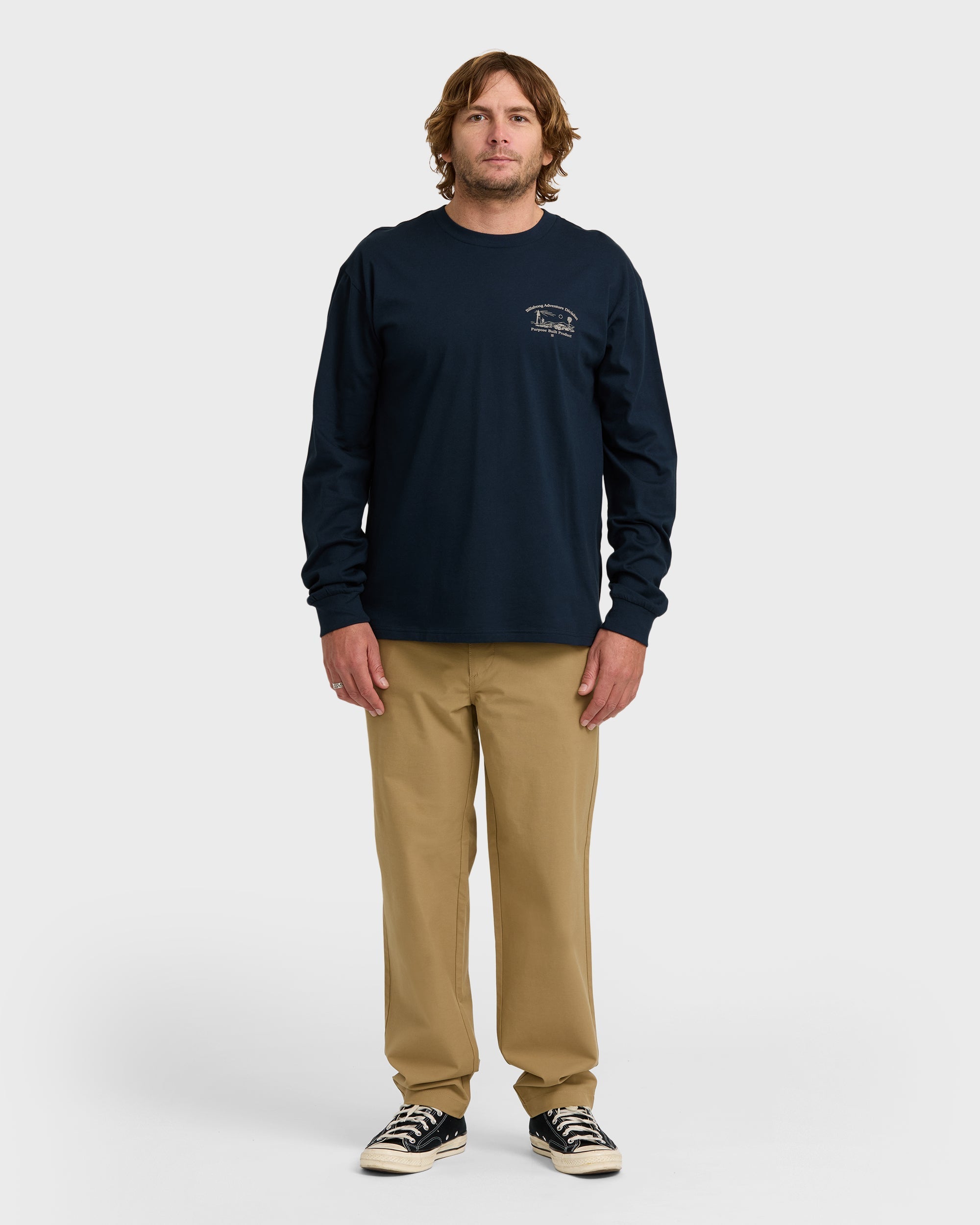 A/Div Scenic Route Long Sleeve T-Shirt - Navy