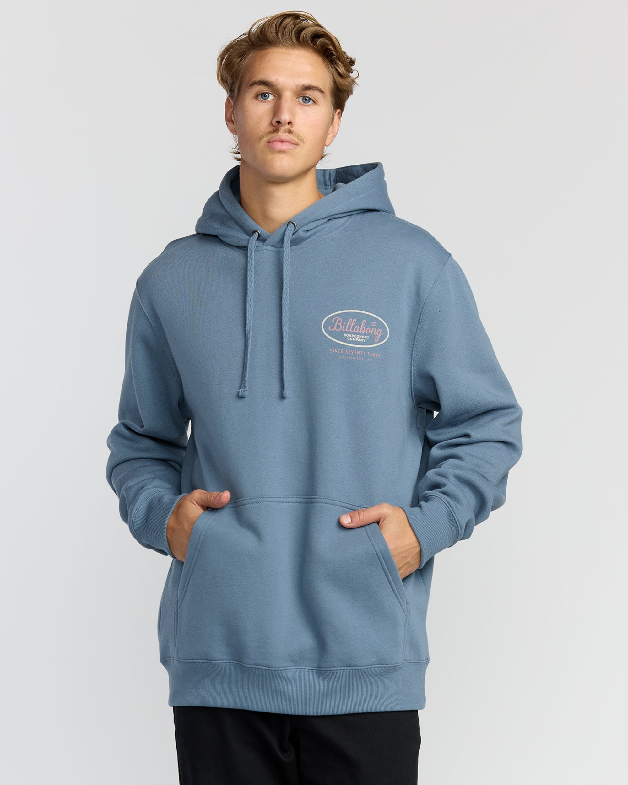 Short Sands Pullover Hoodie - Steel Blue