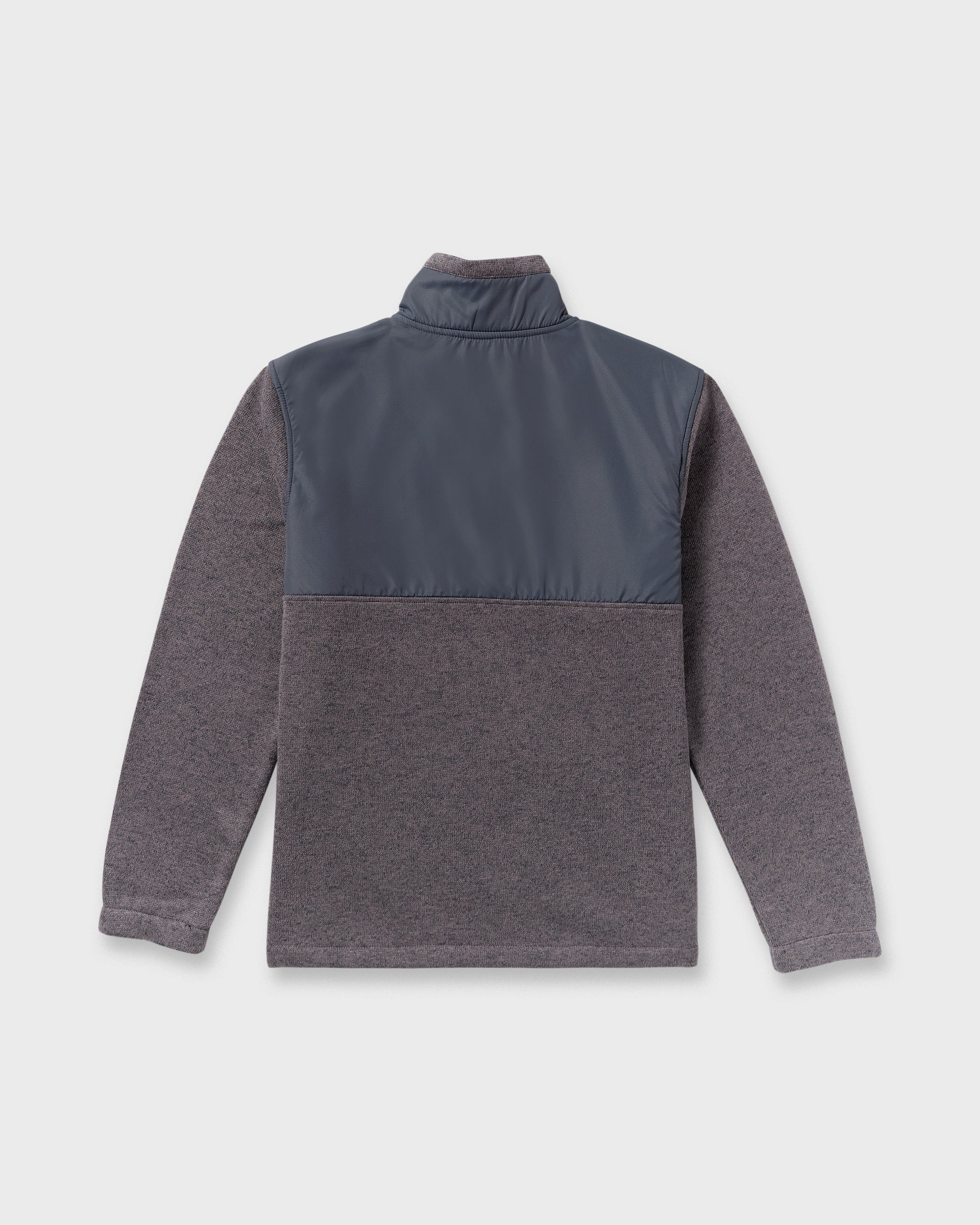 Boundary Blocked Mockneck Sweatshirt - Dusty Purple