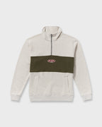 Bad Dog 3/4 Zip Mockneck Sweatshirt - Sand Htr