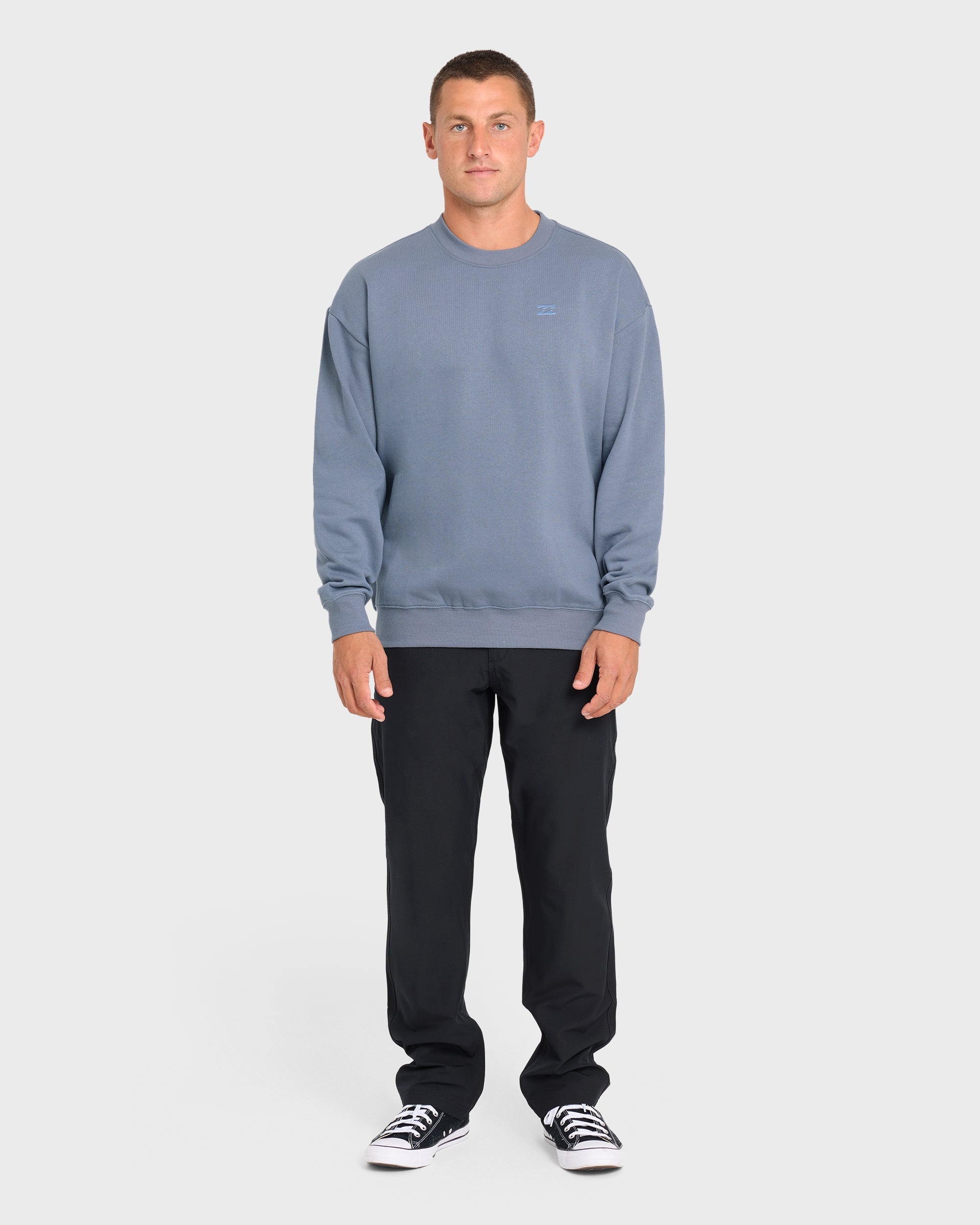 Rhodes Crewneck Sweatshirt - Denim Chambray