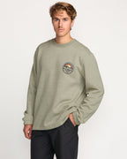 Compass Crew Sweatshirt - Sage Heather