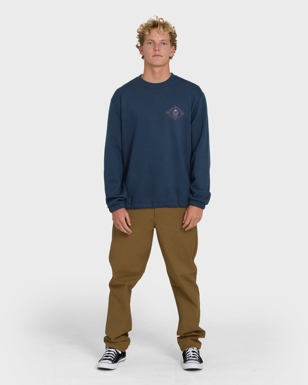 Compass Crewneck Sweatshirt - Dark Blue
