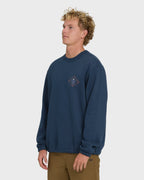 Compass Crewneck Sweatshirt - Dark Blue