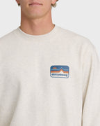 Compass Crewneck Sweatshirt - Oatmeal Heather.